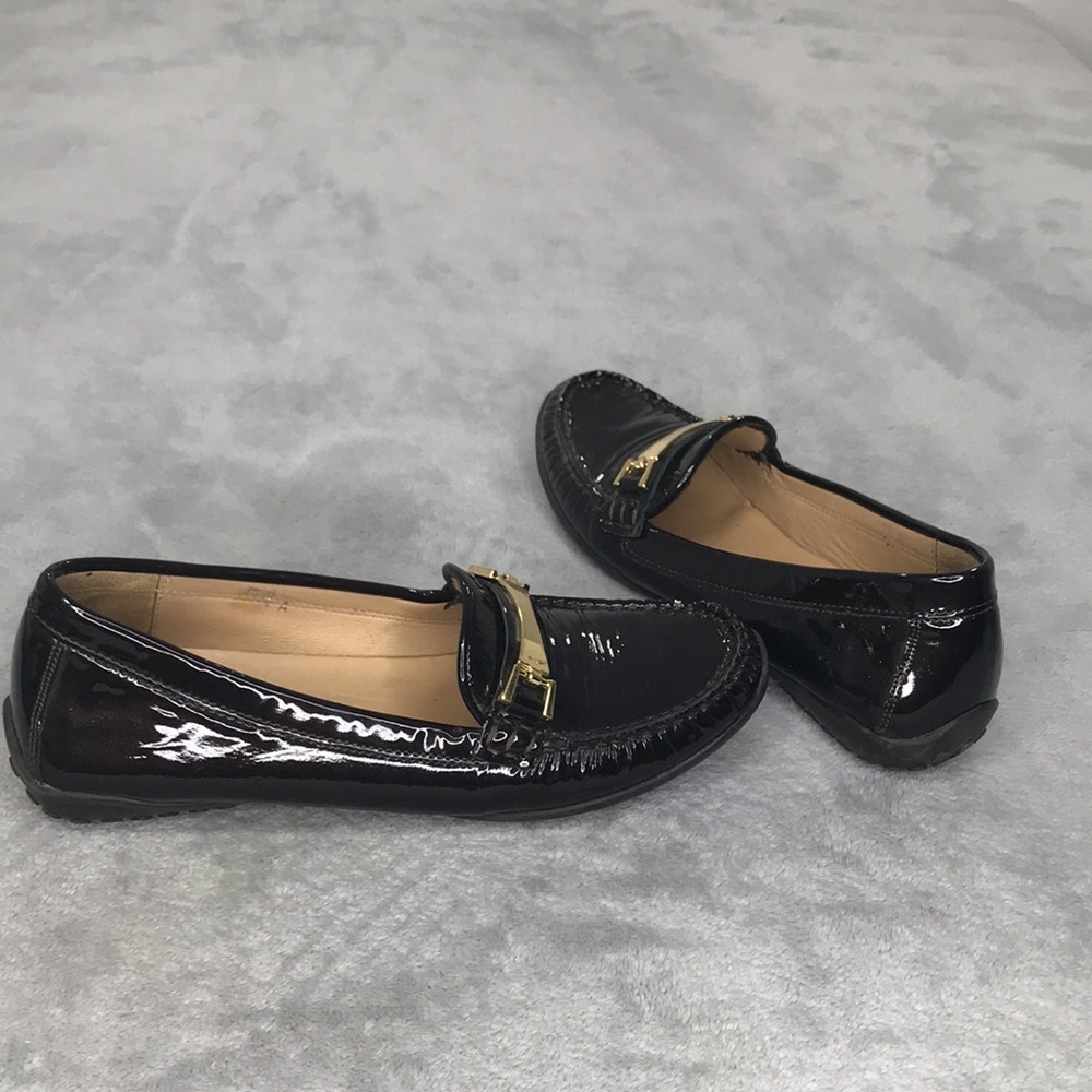 Vaneli Brown Shimmer Leather Driving Loafer Womens Size 7.5 A - Picture 7 of 12